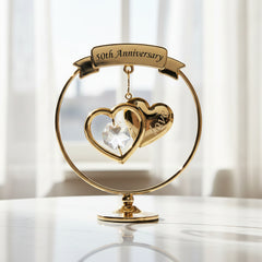 50th Anniversary Gift With Two Intertwined Hearts ukgiftstoreonline