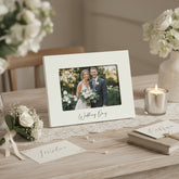 White Wooden Wedding Photo Frame 4" x 6" With Gift Box photo frame ukgiftstoreonline