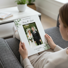 Personalised On Our Wedding Day Elegant Photo Frame Gift For Couple