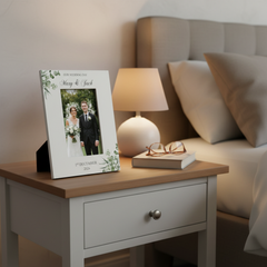 Personalised On Our Wedding Day Elegant Photo Frame Gift For Couple