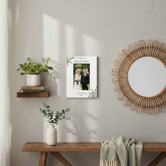 Personalised On Our Wedding Day Elegant Photo Frame Gift For Couple