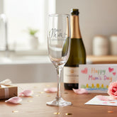 Personalised Best Mum Engraved Champagne Flute Prosecco Glass Gift Personalised Prosecco Glass ukgiftstoreonline