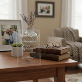 Personalised Engraved Glass Plaque Mum and Dad Gift For Any Occasion Personalised Crystal Glass ukgiftstoreonline