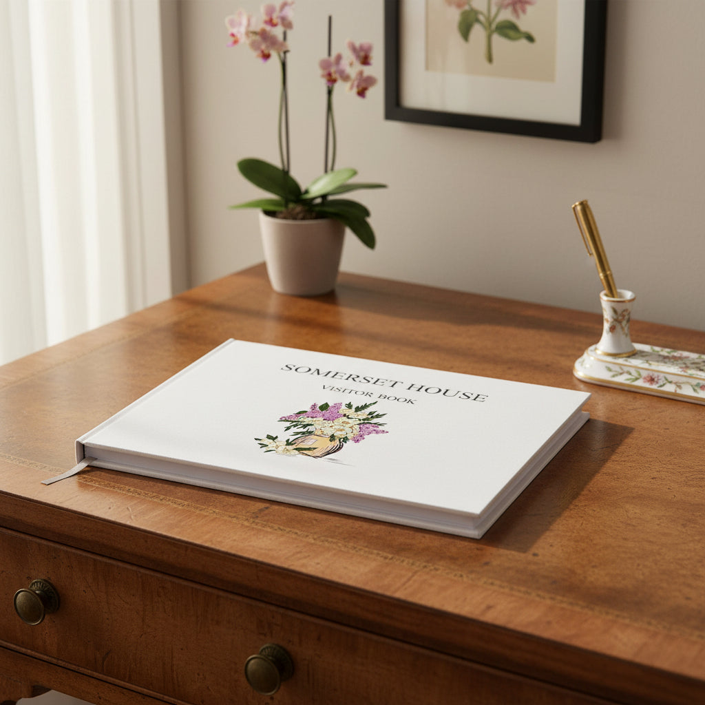 Personalised Visitors Book Hardback Hotel Guest Book 80 Pages Guest Book ukgiftstoreonline