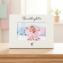 White 6x4 Landscape Picture Photo Frame Granddaughter Gift For Grandparents