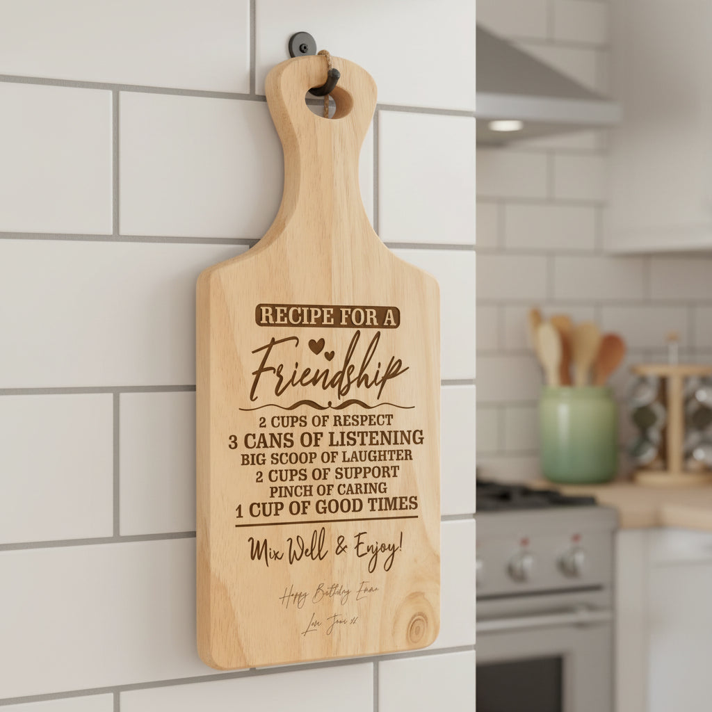 Personalised Friendship Love Chopping Board gift For Kitchen Decoration chopping Board ukgiftstoreonline
