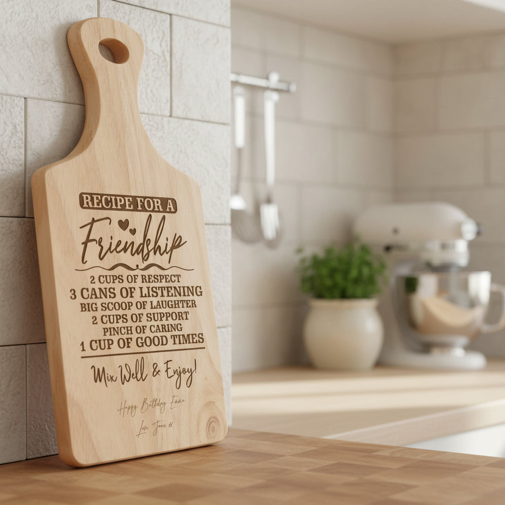 Personalised Friendship Love Chopping Board gift For Kitchen Decoration chopping Board ukgiftstoreonline