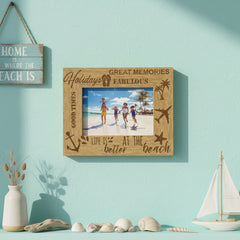 Holidays Wooden Engraved Photo Frame Gift Travel Photo Frame ukgiftstoreonline