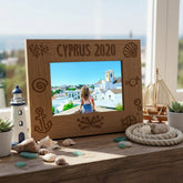Personalised Beach Themed Holiday Landscape Wooden Photo Frame Gift Photo Frame ukgiftstoreonline