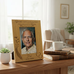 Personalised Because Someone We Love Is In Heaven Remembrance Photo Frame Remembrance Photo Frame ukgiftstoreonline
