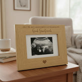 Best grandparents get promoted to great grandparents Baby Scan Frame Gift