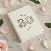 80th Birthday Photo Album Gift For Her 100 Photos 6"x4" Butterflies and Flowers Personalised Photo Album ukgiftstoreonline