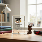 Personalised Graduation Keepsake Gift Large Glass Plaque Gift