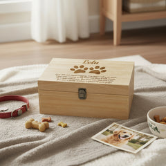 Personalised Large Dog Memory Pet Memorial Keepsake Box