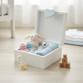 Personalised Baby Boy wooden Engraved Memories Keepsake Box Vintage Style