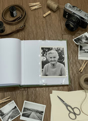 Memories Olive Green Photo Album With Leaf Design For 50 x 6 by 4 Photos photo album ukgiftstoreonline
