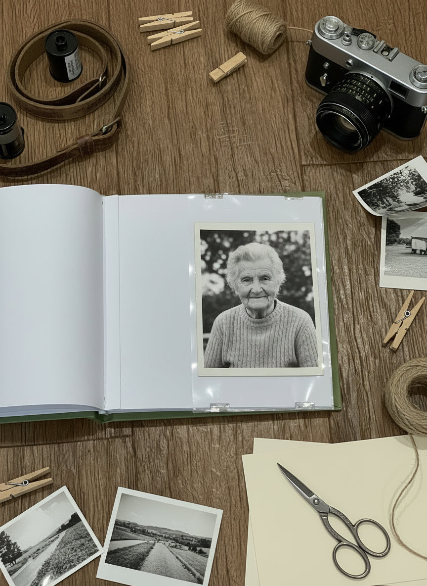 Your Wings Were Ready Memorial Remembrance Olive Green Photo Album For 50 x 6 by 4 Capacity Loving Memory Remembrance ukgiftstoreonline