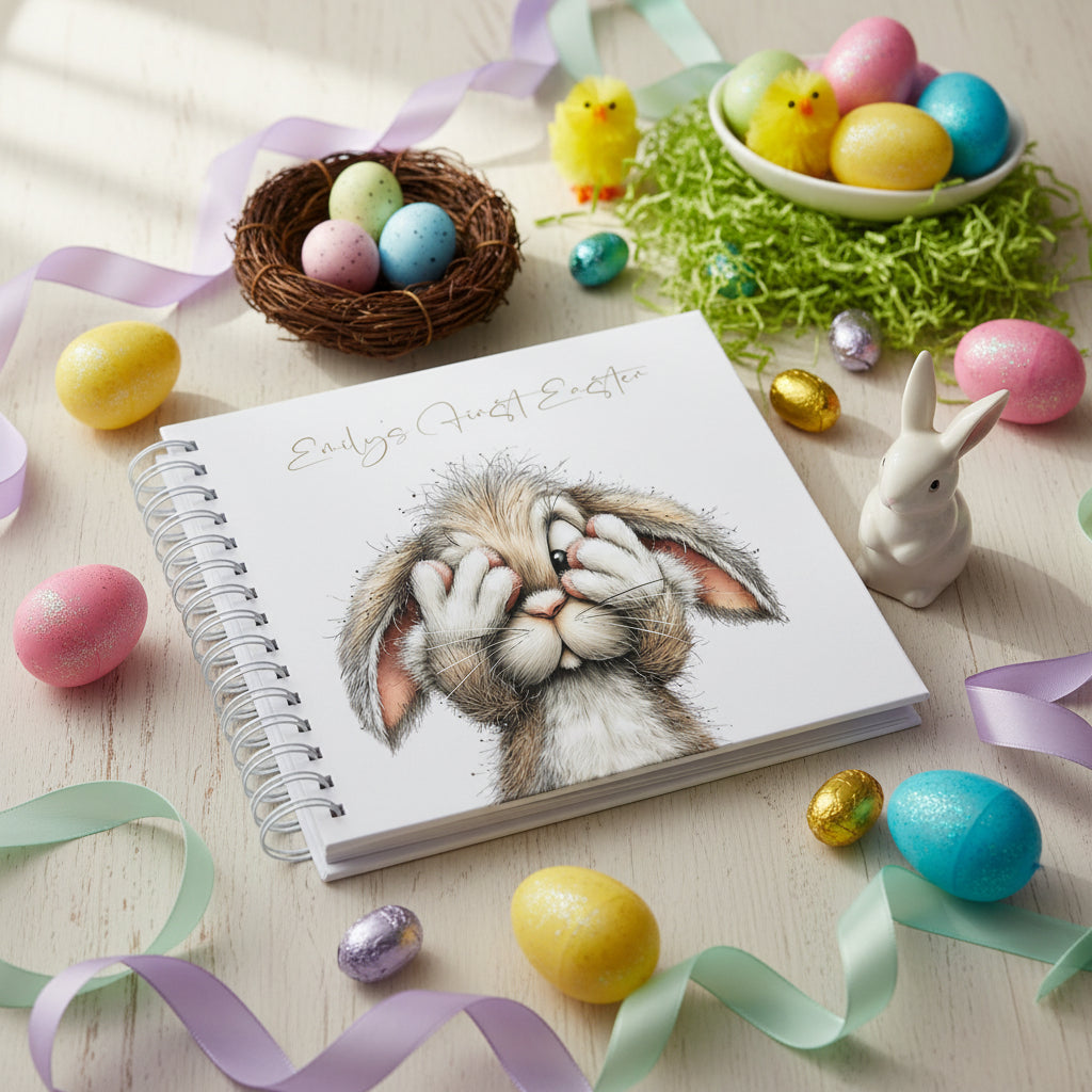 Personalised Happy Easter Scrapbook Photo album Memory Gift Scrapbook ukgiftstoreonline