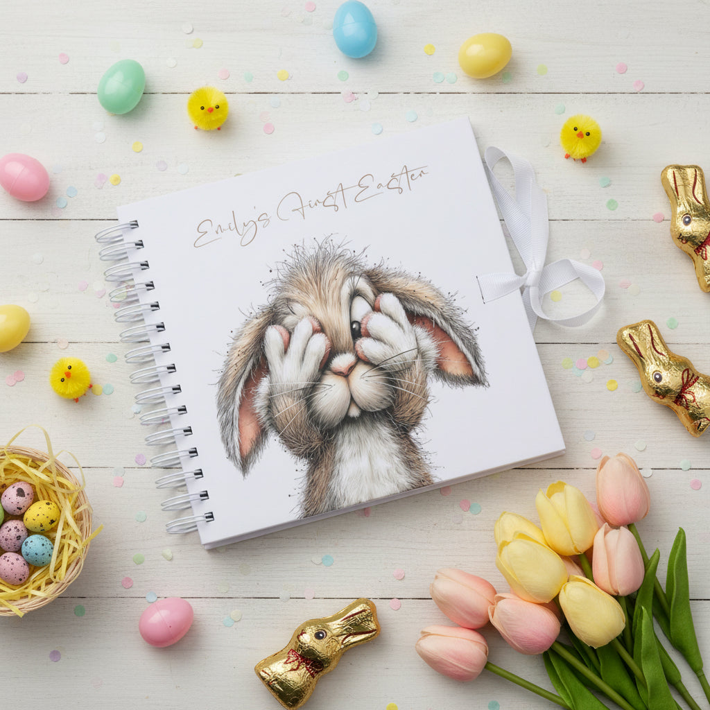 Personalised Happy Easter Scrapbook Photo album Memory Gift Scrapbook ukgiftstoreonline