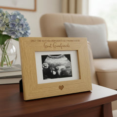 Best grandparents get promoted to great grandparents Baby Scan Frame Gift Photo Frame ukgiftstoreonline