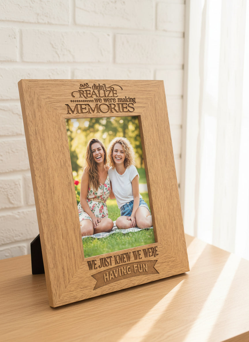 We didn't Realise We Were Making Memories Photo Frame Gift For Friends and Family Photo Frame ukgiftstoreonline 5 x 7 Inch