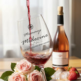 GIFT FOR MUM - Mummy's Medicine Wine Glass For Stressed Mums Personalised Wine Glasses ukgiftstoreonline