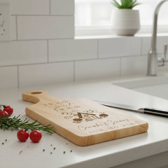 Home Sweet Home Chopping Board, Wooden Family Name, Moving House, New Home Gift, Housewarming Gifts, Gift for Couples, Personalised Gift chopping Board ukgiftstoreonline