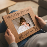 Personalised Me and My Baby Sister Engraved Photo Frame Sister Photo Frame ukgiftstoreonline
