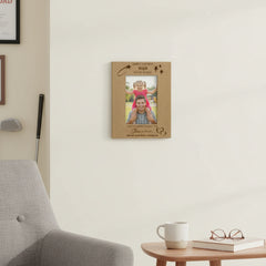 Personalised Simply The Best Dad Engraved Wooden Photo Frame Gift Photo Frame ukgiftstoreonline