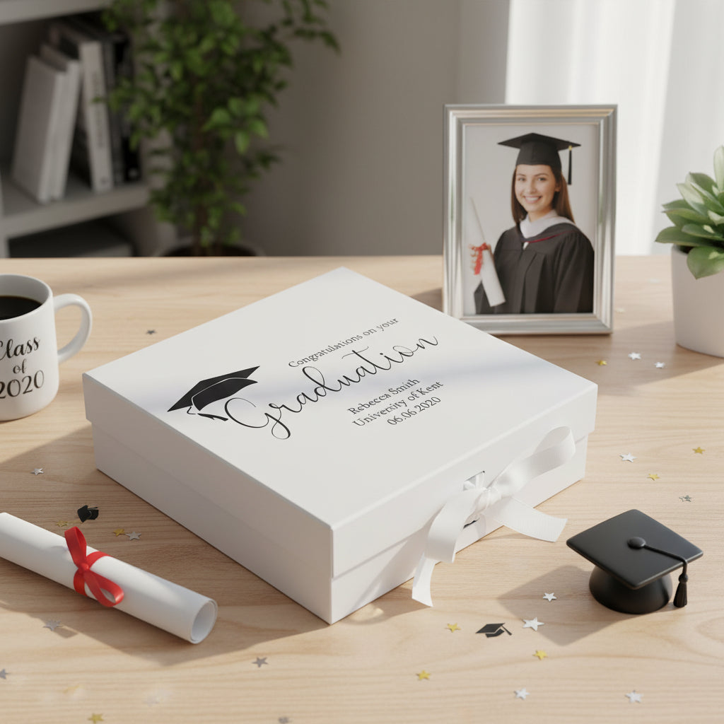 Personalised Elegant Graduation Keepsake Memory Gift Box Gift Keepsake Memory Box ukgiftstoreonline