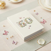 60th Birthday Photo Album Gift For Her 100 Photos 6"x4" Butterflies and Flowers Personalised Photo Album ukgiftstoreonline