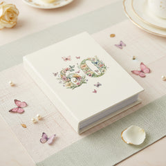 60th Birthday Photo Album Gift For Her 100 Photos 6"x4" Butterflies and Flowers Personalised Photo Album ukgiftstoreonline