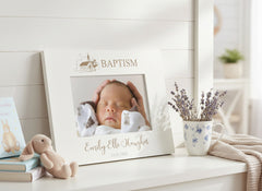 Personalised Baptism Day Photo Frame Gift With Church Sketch Photo Frame ukgiftstoreonline