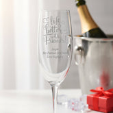 Gift For Friend Personalised Engraved Champagne Prosecco Glass Flute Personalised Wine Glasses ukgiftstoreonline