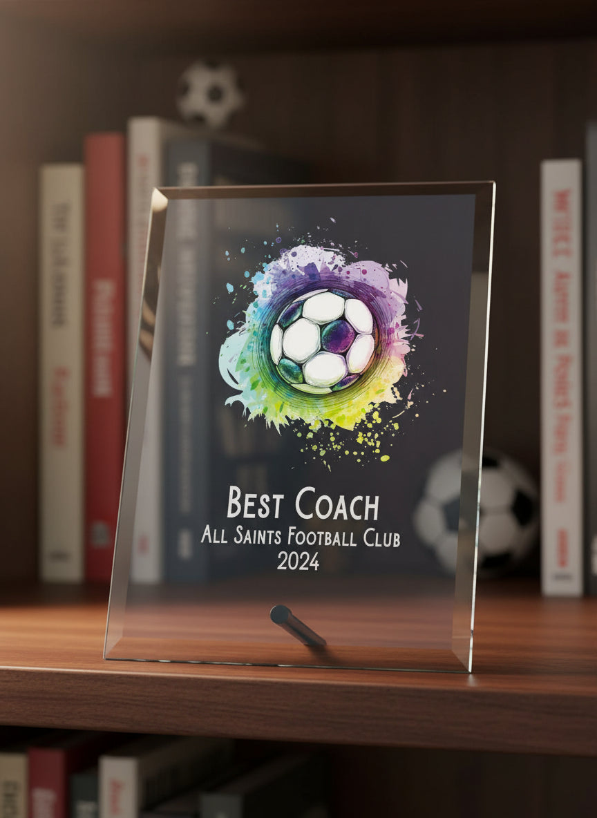 Personalised Football Award Trophy Plaque Gift For Any Occasion Personalised Plaque Sign ukgiftstoreonline