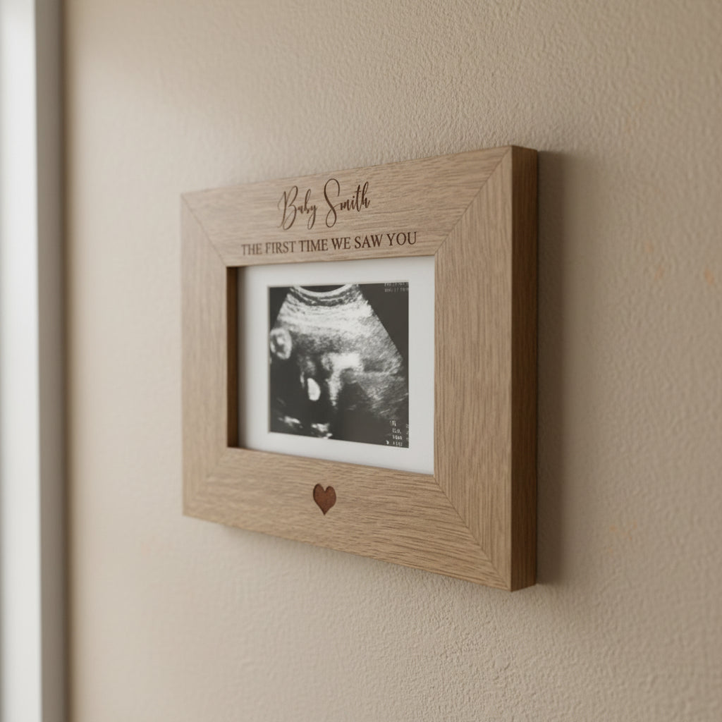 The first time we saw you personalised Baby Scan Photo Frame Personalised Gifts ukgiftstoreonline