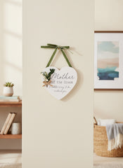 Personalised Mother Of The Groom Gift Hanging Wooden Heart wedding horseshoe ukgiftstoreonline