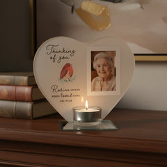 Thinking Of You Memorial Heart Shaped Tea Light Candle Holder Tea Light Holder ukgiftstoreonline