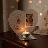 Thinking Of You Memorial Heart Shaped Tea Light Candle Holder Tea Light Holder ukgiftstoreonline