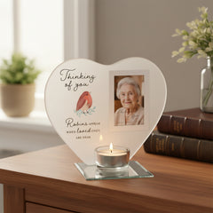 Thinking Of You Memorial Heart Shaped Tea Light Candle Holder Tea Light Holder ukgiftstoreonline