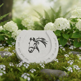 Horseshoe Memorial Plaque - Horse Memorial Stone - Horse Pet Remembrance Tribute Tea Light Holder ukgiftstoreonline