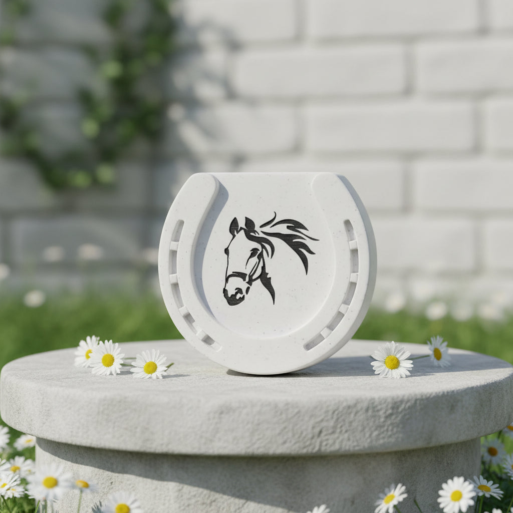 Horseshoe Memorial Plaque - Horse Memorial Stone - Horse Pet Remembrance Tribute Tea Light Holder ukgiftstoreonline