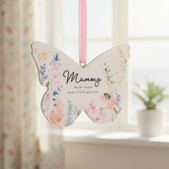 Mummy Gift Hanging Butterfly - Never Forget How Loved You Are wedding horseshoe ukgiftstoreonline