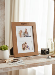 Large A4 Mummy Photo Picture Frame Engraved Wood For Two 6x4 Inch Photos Landscape Photo Frame ukgiftstoreonline