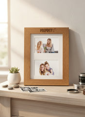 Large A4 Mummy Photo Picture Frame Engraved Wood For Two 6x4 Inch Photos Landscape Photo Frame ukgiftstoreonline