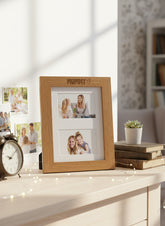 Large A4 Mummy Photo Picture Frame Engraved Wood For Two 6x4 Inch Photos Landscape Photo Frame ukgiftstoreonline