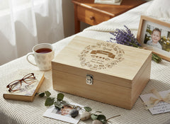 Special Mummy Gift Personalised Engraved Large wooden Keepsake Box Keepsake Memory Box Raised Words
