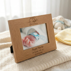 ukgiftstoreonline Personalised Baby Born Sleeping Photo Frame Keepsake Baby Photo Frame ukgiftstoreonline