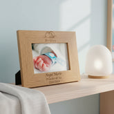 ukgiftstoreonline Personalised Baby Born Sleeping Photo Frame Keepsake Baby Photo Frame ukgiftstoreonline