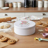 Personalised Mummy Cake Tin Baking Cookie Storage Gift Storage Tin ukgiftstoreonline
